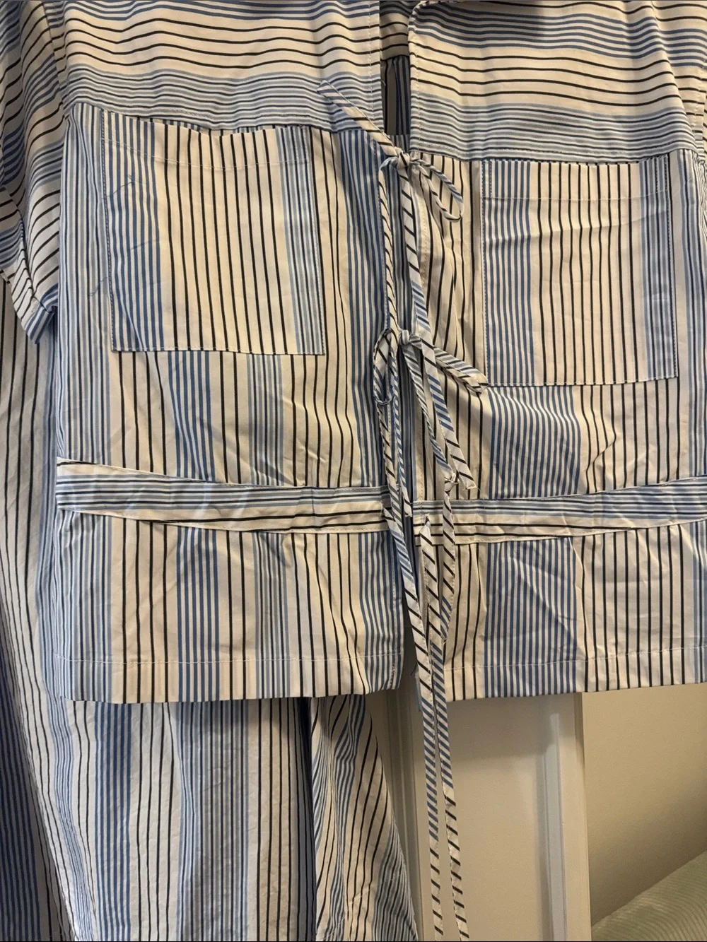 Blue and White Striped A-Line Skirt - Classic Summer Style and matching top - Picture 3 of 6